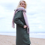 Pink Check Snuggly Scarf