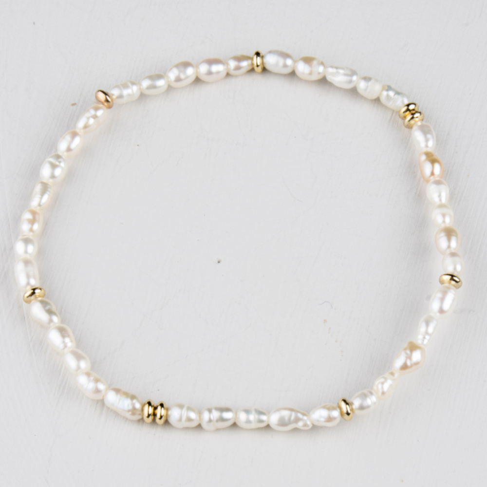 Nina Freshwater Pearl Gold Plated Bracelet