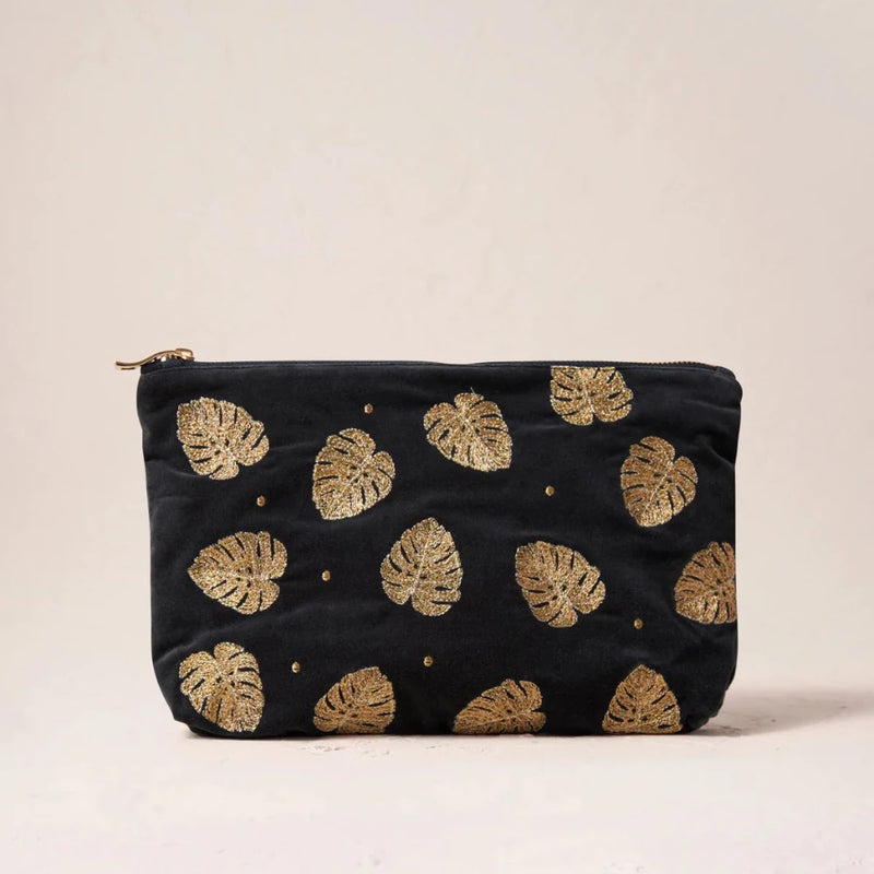 Gold Leaf Jungle Everyday Pouch