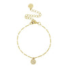 Gold & White Bracelet