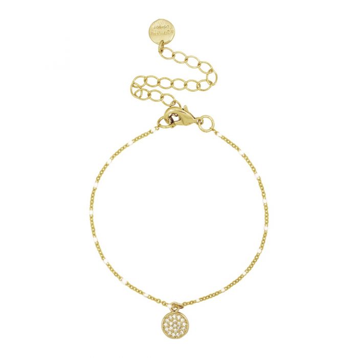 Gold & White Bracelet