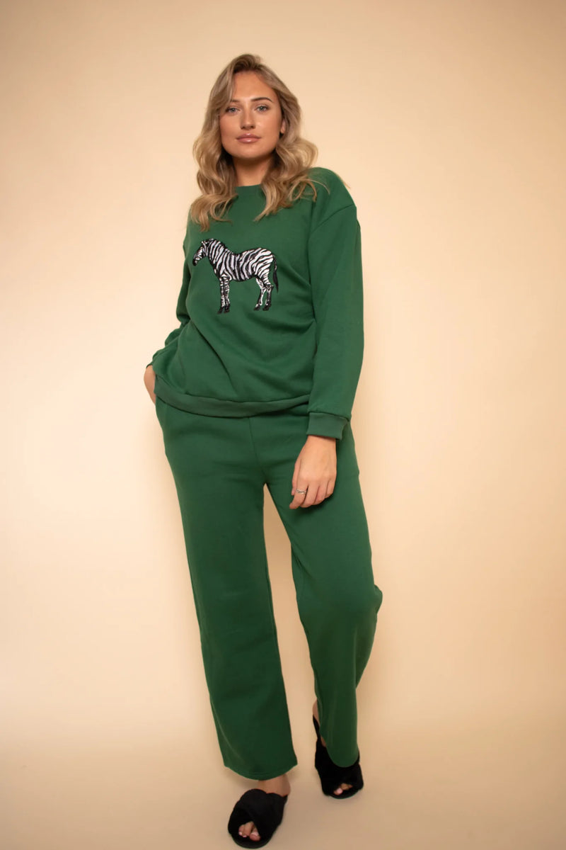 Leopard Loungewear Set (Green)