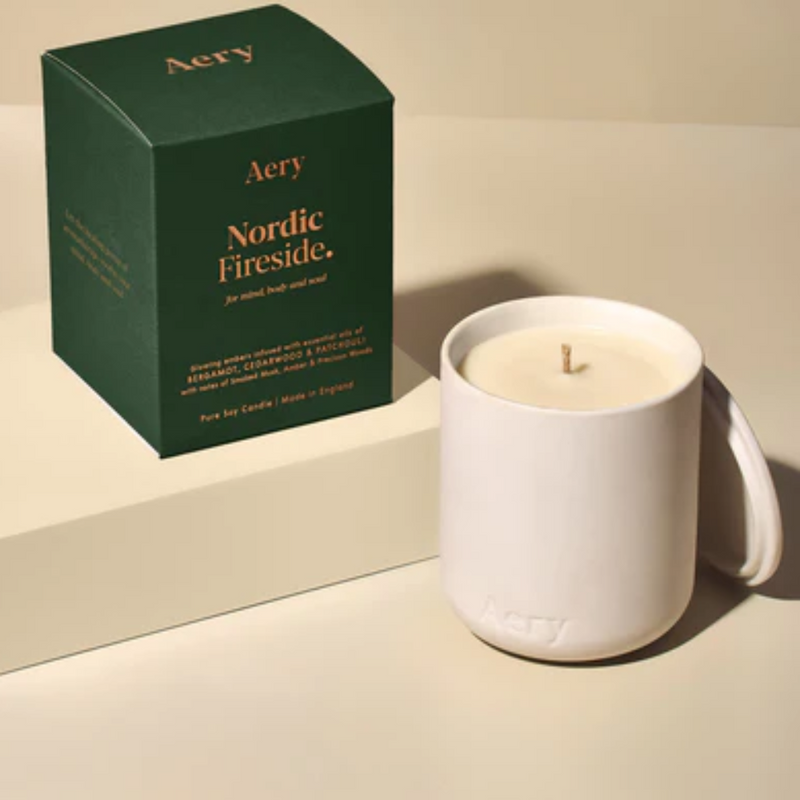 Nordic Fireside Candle- Bergamot, Cedarwood & Patchouli