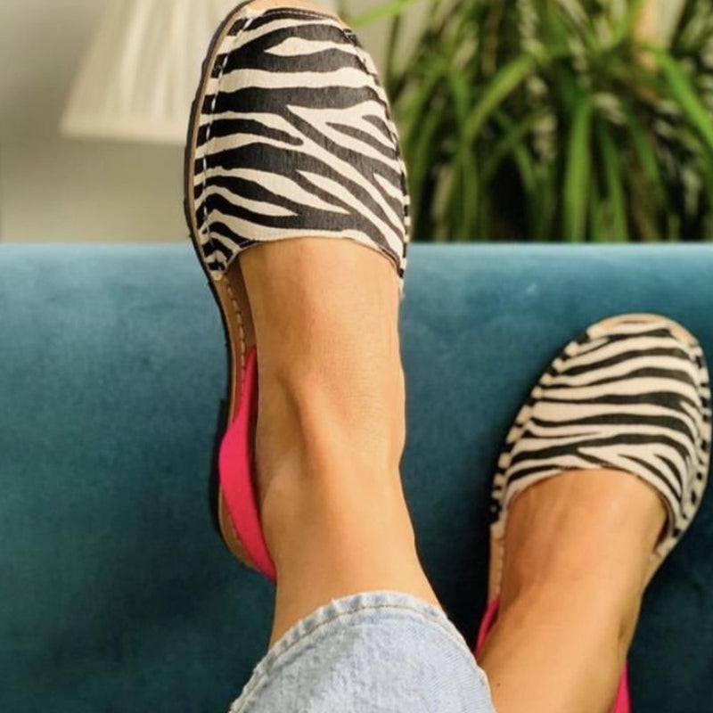 Neon Zebra Print Sandal 40 (UK7)