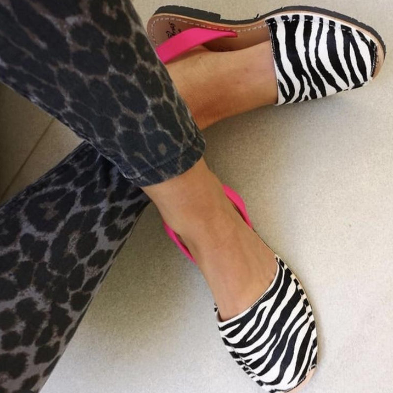 Neon Zebra Print Sandal 40 (UK7)