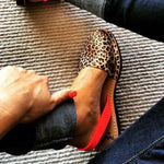 Leopard Print & Coral Neon Strap Sandal 40 (UK7)