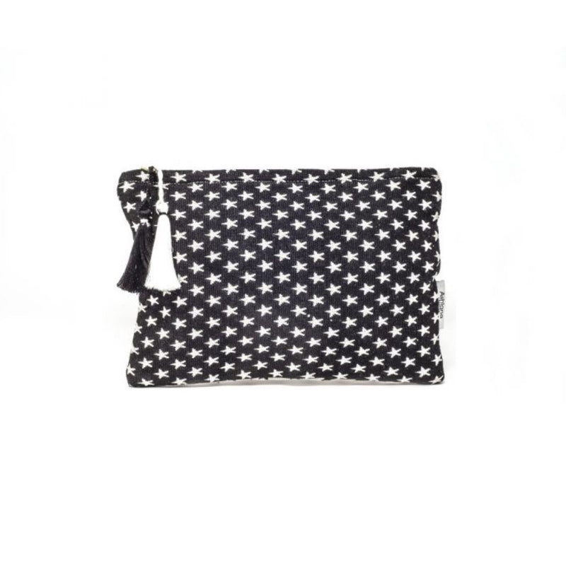 Miami Make-up Pouch Black & White Stars